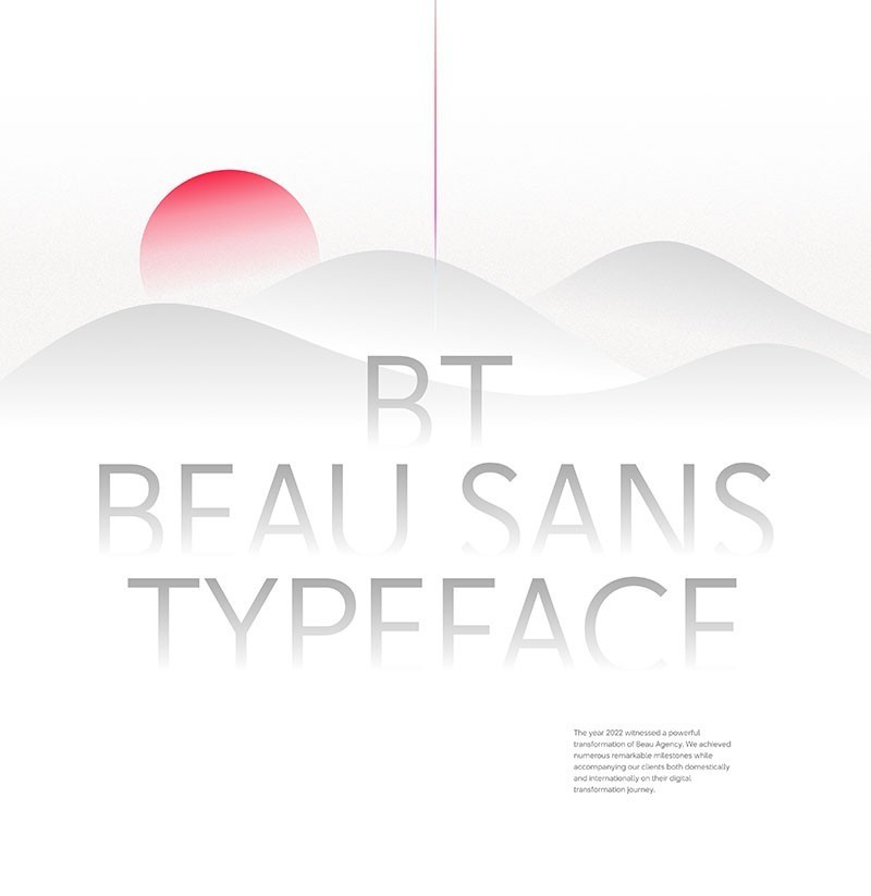 BT Beau Sans简洁时尚英文字体，免费可商用
